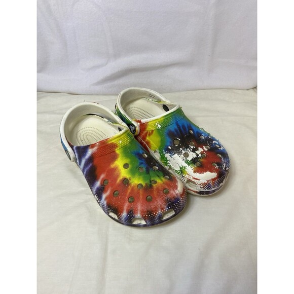 Crocs Shoes - Crocs Classic Clog Tie Dye Women’s 6 Rainbow